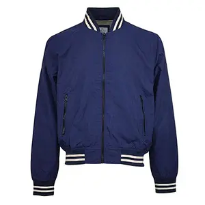 Factory Direct Sales Blue Comfortable Casual Fashion Blank Men Jackets Baseball