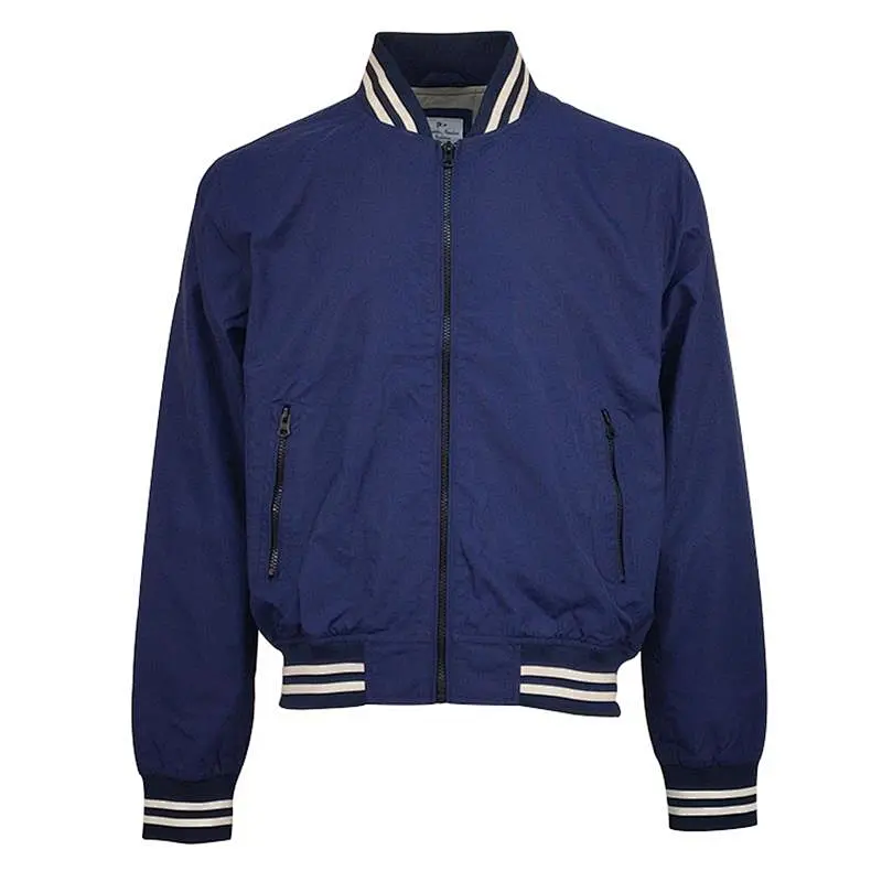Factory Direct Sales Blue Comfortable Casual Fashion Blank Men Jackets Baseball