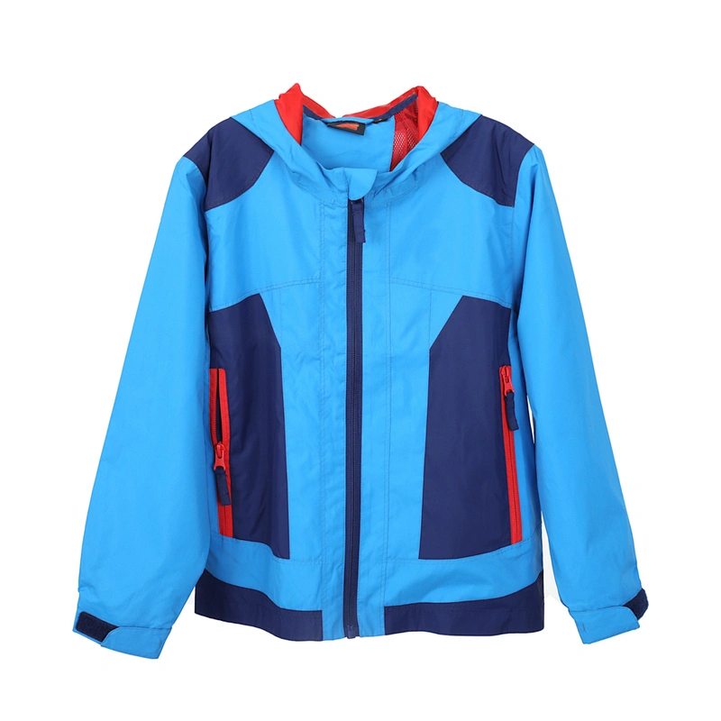 2021 High Level Custom plain White Ocating 300T Full Dull kids windbreaker jacket