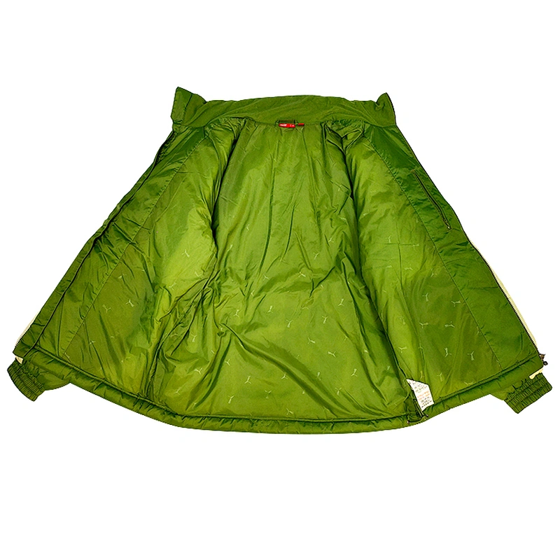 High Quality And Low Price Windproof Light Green Reflective Cotton Padded Jacket