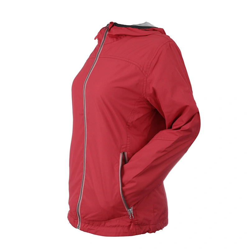 New Listing  Recycled Fabric Light Jacket For Ladies Custom Track Adults Women Jacket Windbreaker