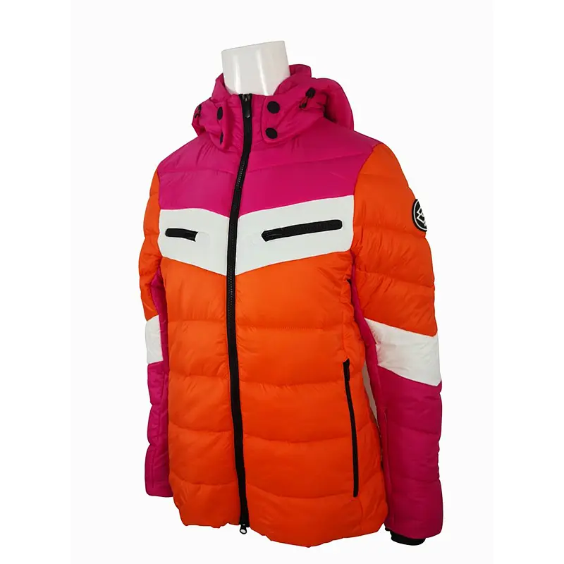Factory wholesale Ladies sport and casual fake dwon jacket