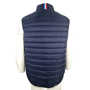 Light weight padded quilted vest for man