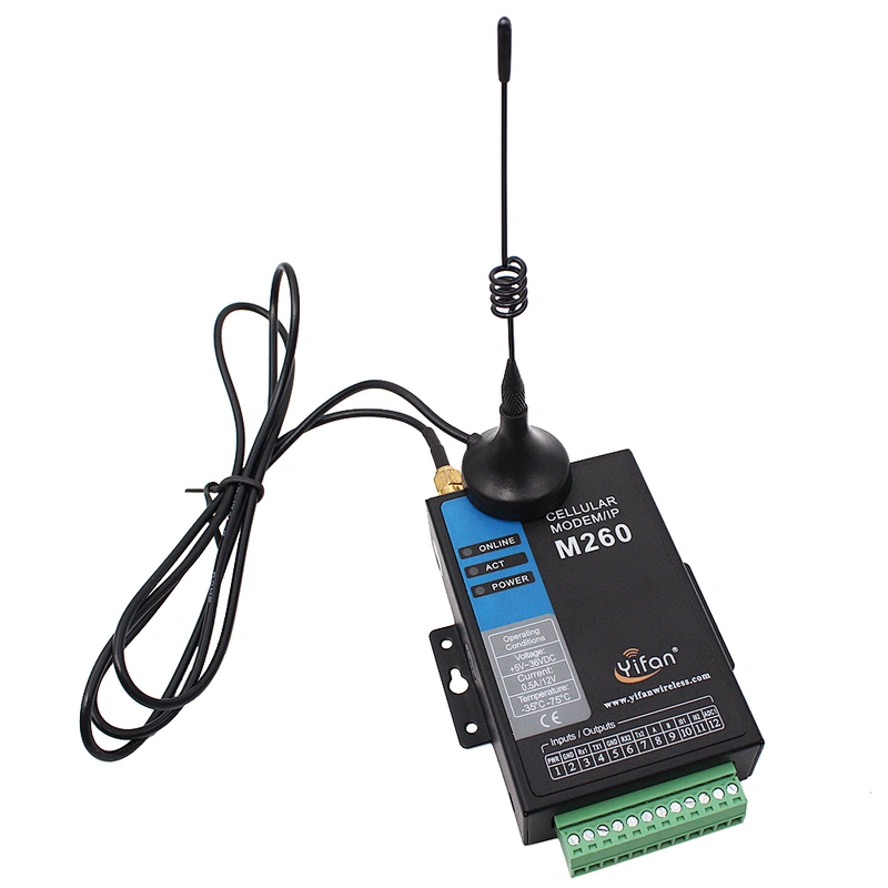 M260  industrial cellular modem 4g lte with two RS232 one RS485 ports