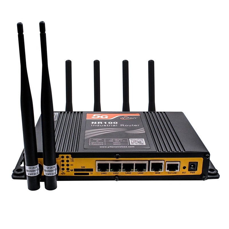 NR100 5G industrial NR Router LTE cat20 with SIM card slot Gigabit port