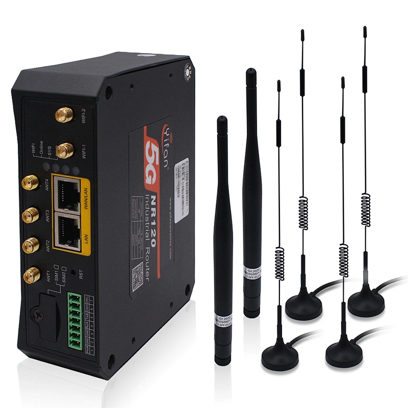 NR120 5G NR LTE WIFI Wireless  industrial dual sim router modem  with CAN port