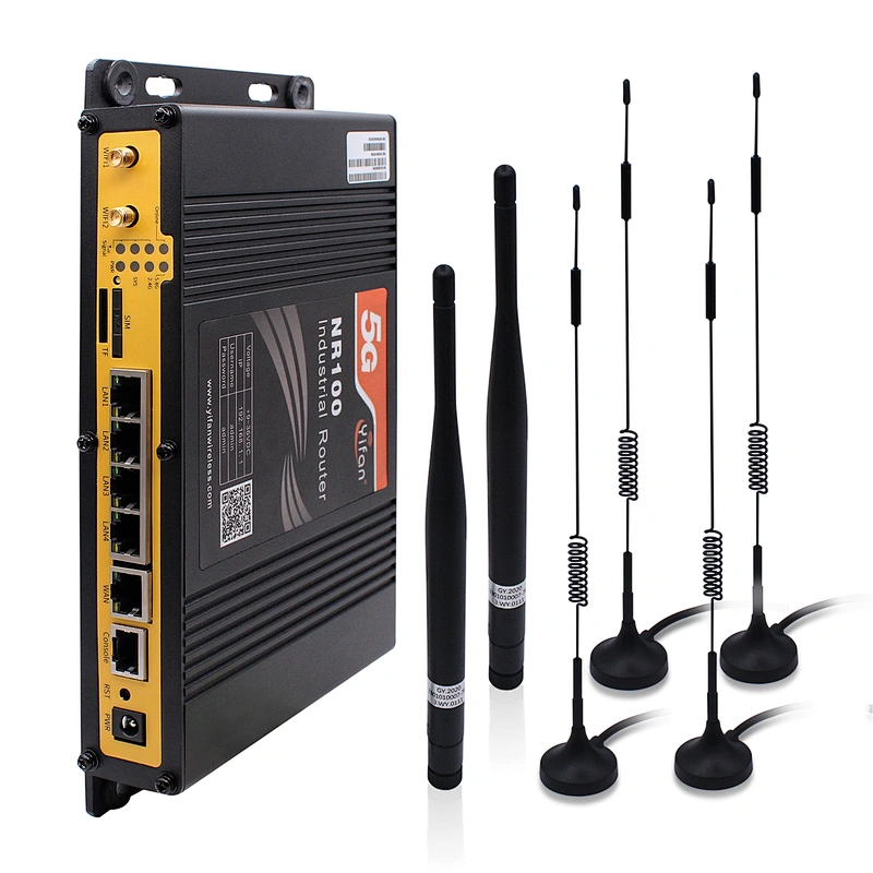 NR100 5G industrial NR Router LTE cat20 with SIM card slot Gigabit port