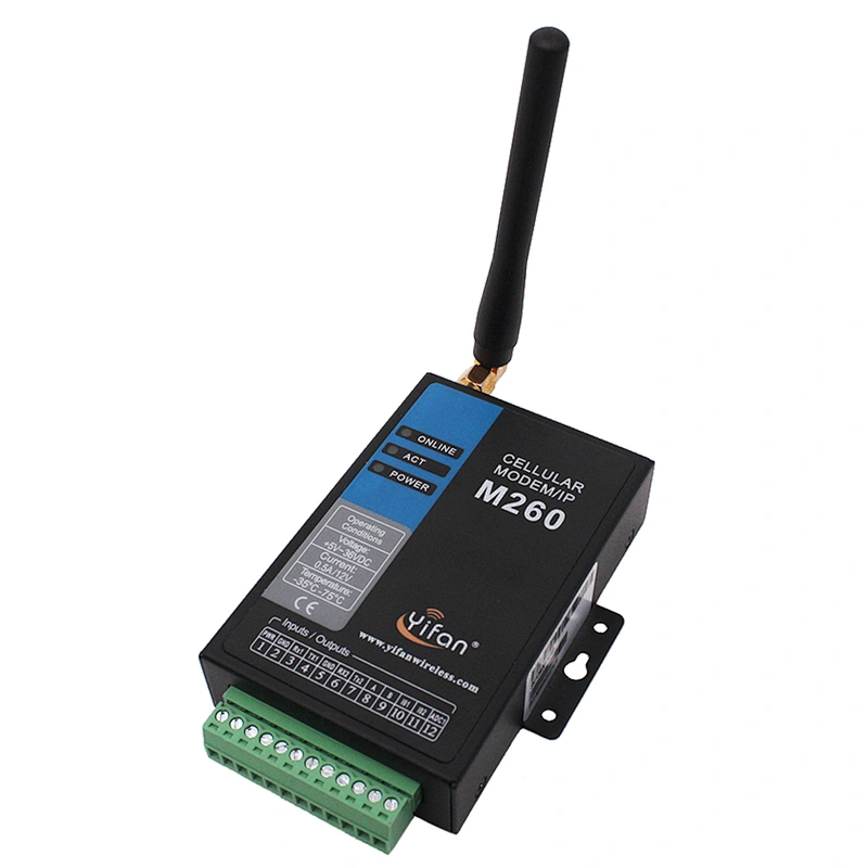 M260  industrial cellular modem 4g lte with two RS232 one RS485 ports