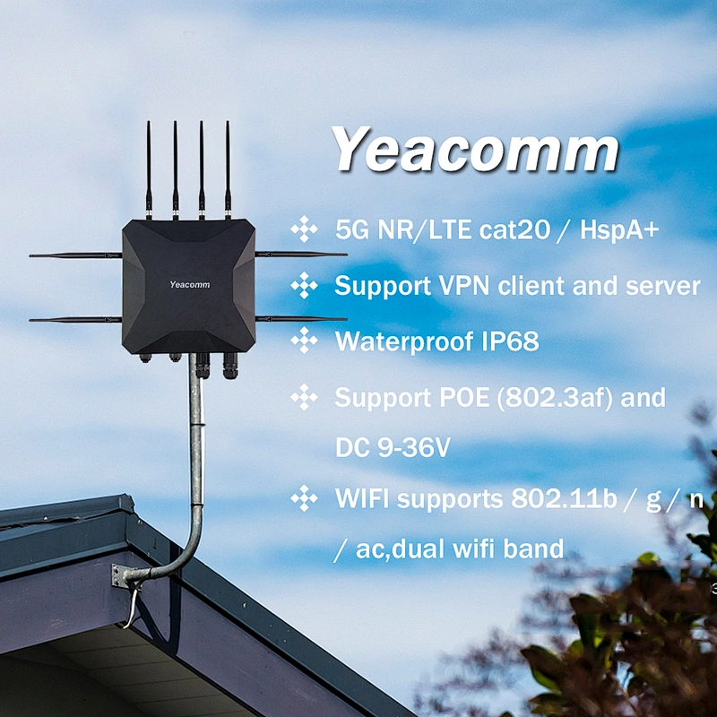 IP68 NR200 4G LTE 5G NR ODU Industrial Outdoor CPE Router with SIM card Slot