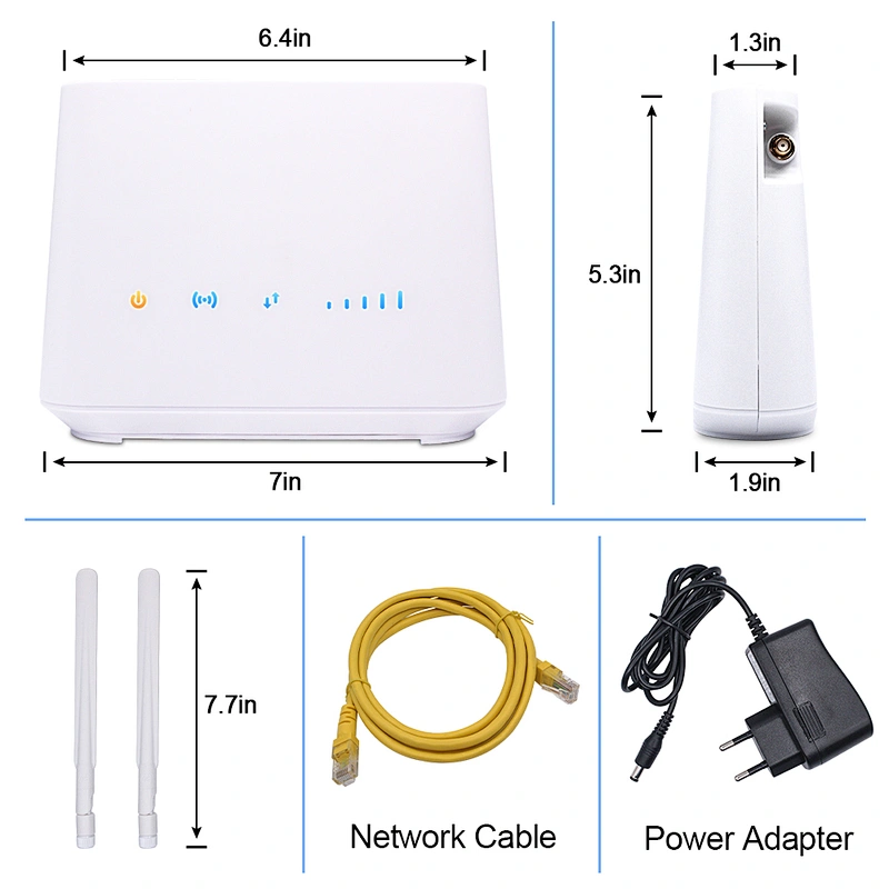 Yeacomm YF-S12P CAT6 4G LTE VOLTE VOIP CPE Indoor Dual Band Router