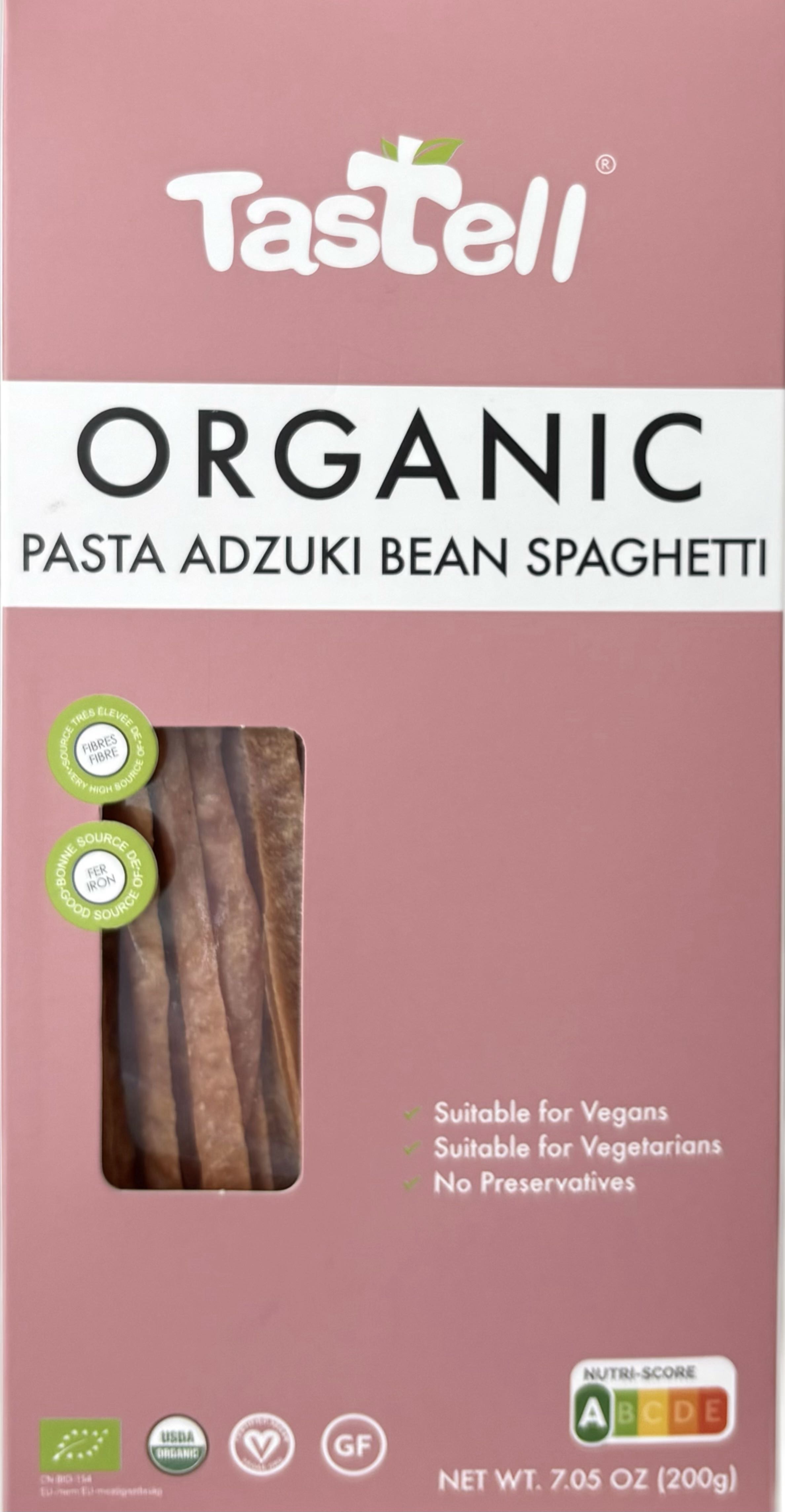 200g Tastell organic edamame green soybean spinach fettuccine