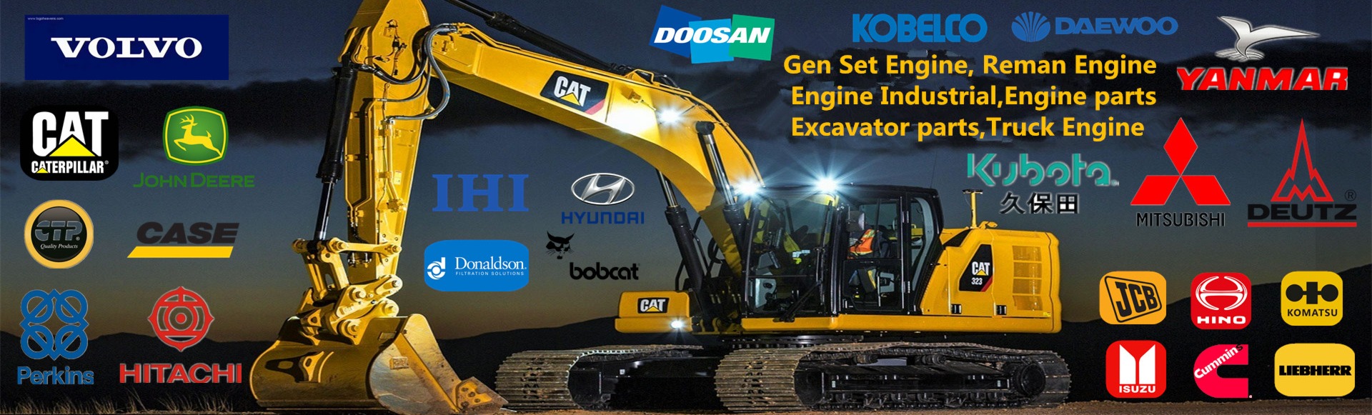 Engine parts, Excavator parts