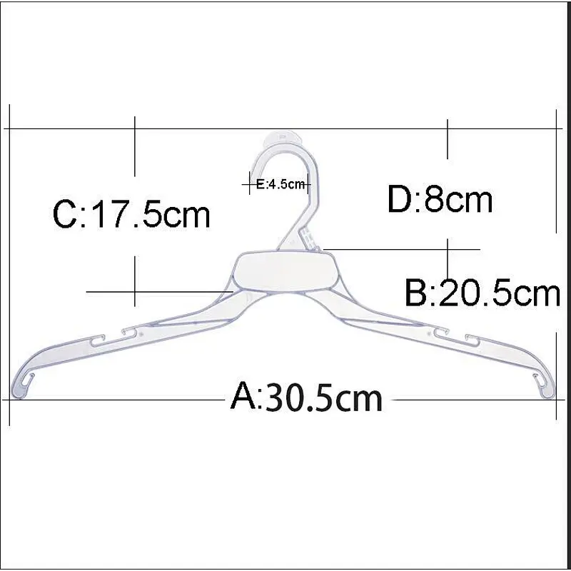 3153A-30.5cm clothes plastic Hangers