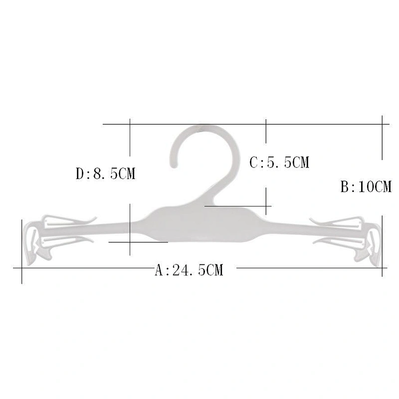 7010-23.4cm china supplier underwear hanger plastic cheap clothes hanger