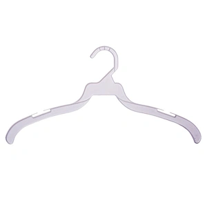 3123-40.5cm Plastic coat hanger with clips