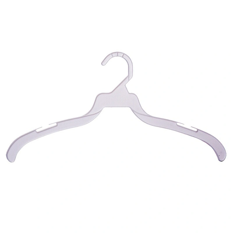 3123-40.5cm Plastic coat hanger with clips
