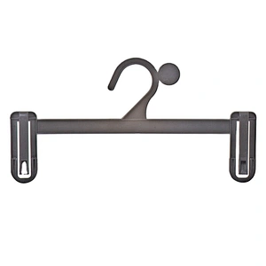 4030-25 long light black hanger plastic hanger cloth hanger for pants skirt