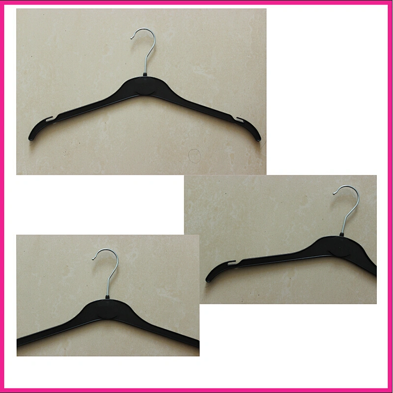 3413C-41cm Laundry Plastic Hanger with Metal Hook for Clothes (42cm)