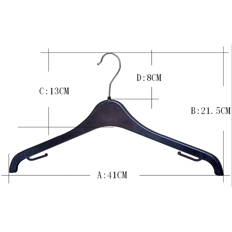 6011A-41cm plastic hanger manufacturer suit hsnger plastic clothes hanger for garment