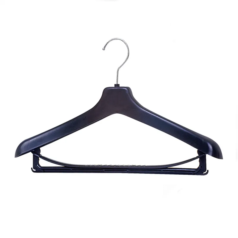 6607H-40cm broad shoulder hanger non-slip hanger strips plastic suit hanger