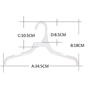 3146-32cm white hanger for cheap clothes hanger hanger made by PP
