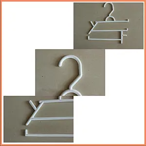 3856-23cm dry cleaner wire hanger plastic hanger for clothes