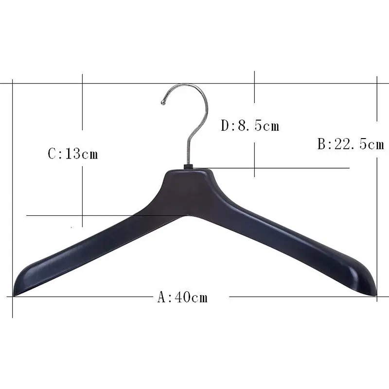 6607-40cm space saving hanger wide shoulder coat hanger expandable hanger