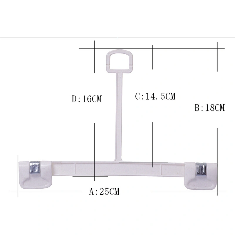 4802-25.5*17.8  new product pant hanger cheap plastic coat hanger for clothes