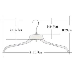 3409-2-43 plastic bag with hanger clothes hanger patent hanger factory in china