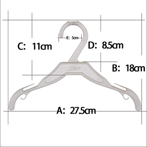 3119-28cm clothes plasti hook hanger plastic hook hanger