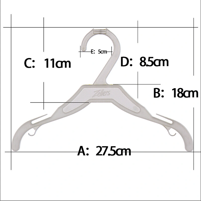 3119-28cm clothes plasti hook hanger plastic hook hanger