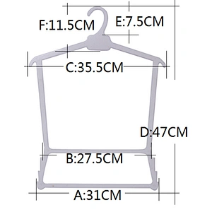 5004 frame hanger garment bag suit hanger plastic coat hanger