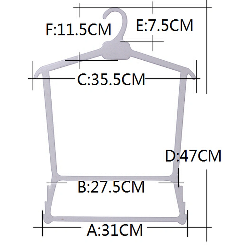 5004 frame hanger garment bag suit hanger plastic coat hanger