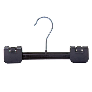 4253-20cm black plastic pants hanger