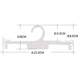 7023-24cm plastic expandable clothes hanger plastic folding clothes hanger