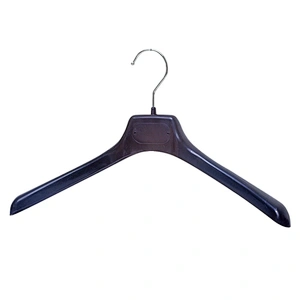 6615-39.5cm black suit hanger metal hooks for clothes hanger plastic coat hanger