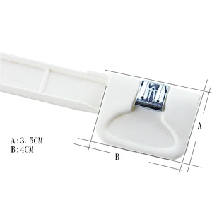 4802-25.5*17.8  new product pant hanger cheap plastic coat hanger for clothes