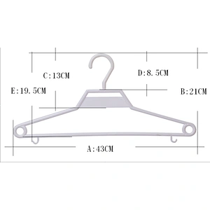 3903-42cm New Plastic Bed Room Hanger for Home (43cm)