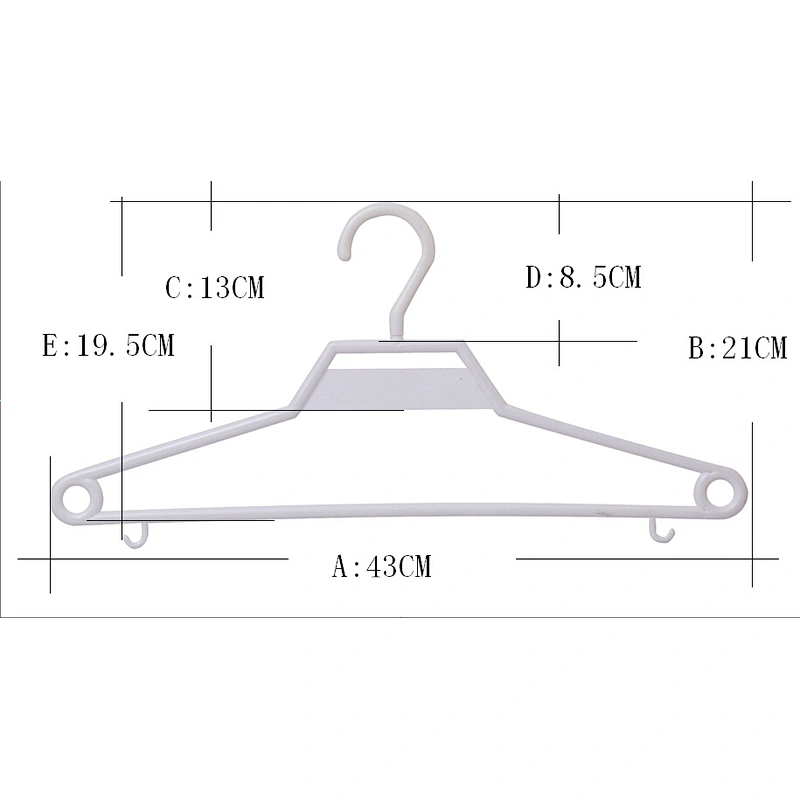 3903-42cm New Plastic Bed Room Hanger for Home (43cm)