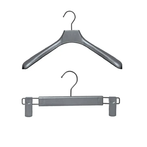6620-40 Luxury mnufacturer  hangers wholesale high quality custom suit hanger pants hanger silver spray paint