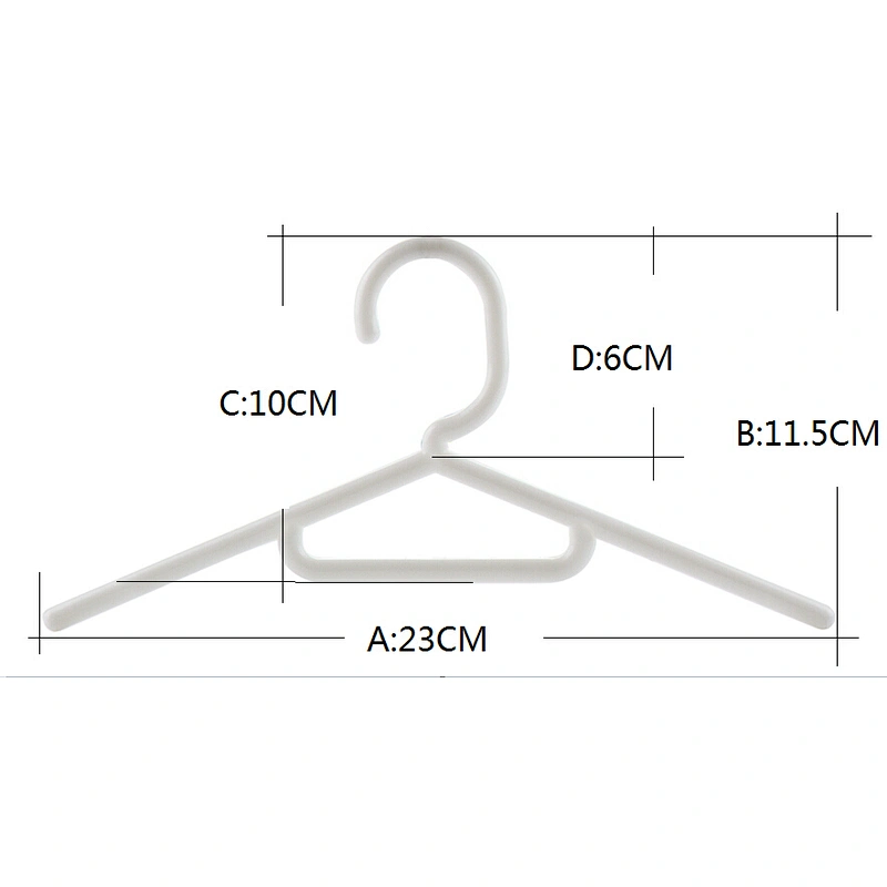 7003-23cm china supplier plant hanger plastic clothes hanger underwear hanger for coat