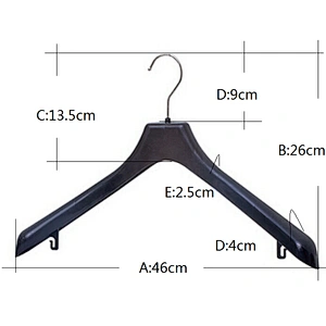 6612CK-46cm fabric hanger samples laundry wire hanger plastic suit hanger