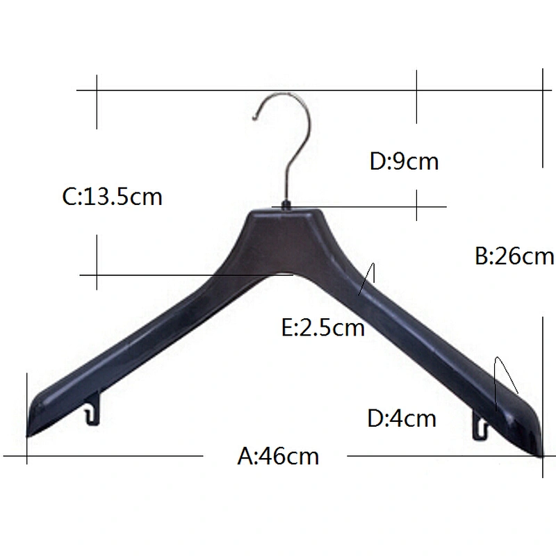 6612CK-46cm fabric hanger samples laundry wire hanger plastic suit hanger