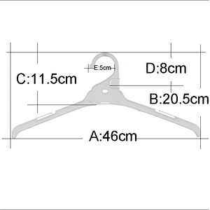 3141-46cm china supplier hanger made display hanger plastic cloth hanger