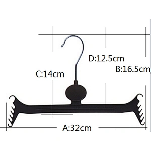 4152C-32cm plastic clothes hanger clips hanger made cloth hanger pants