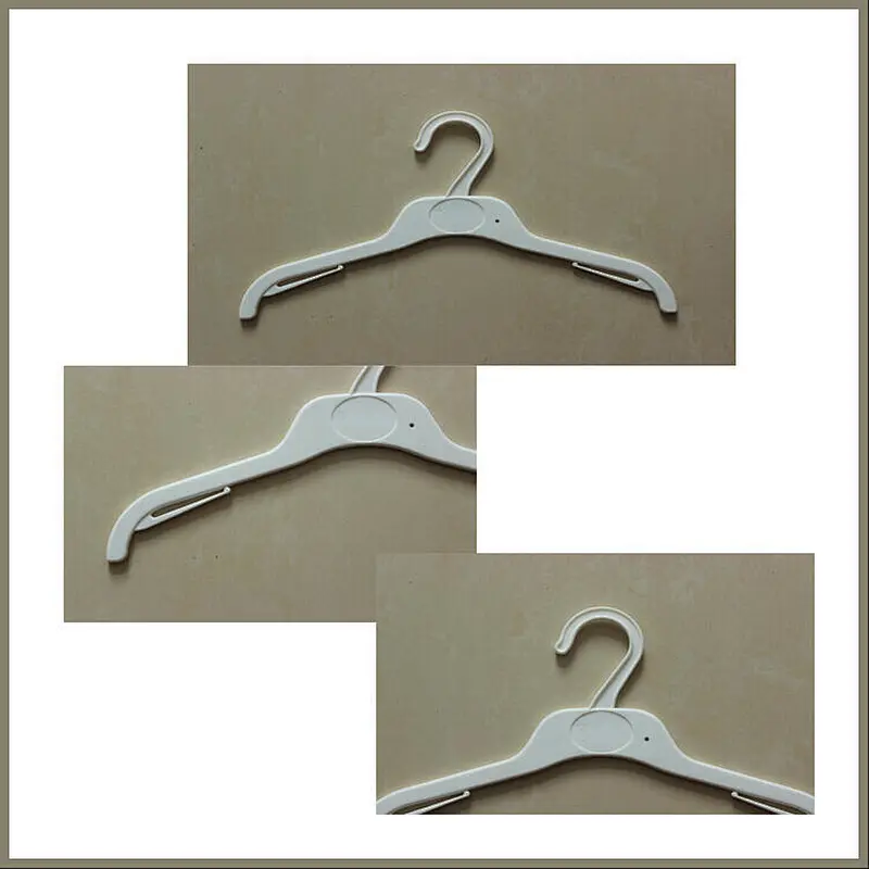 3152A-30cm  White Plastic Dress Hanger with Good Quality