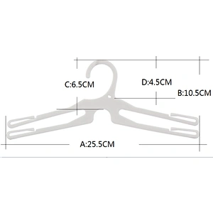 7005-25.5cm new style plastic coat hanger the hanger clothing brand plastic underwear hanger
