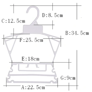 5002-1-25.4*22.5*34cm meat hanger 484 hanger combination hanger