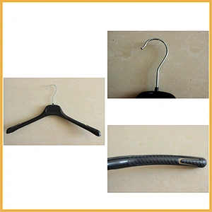 6613-38cm clothes hanger printed logo key hanger clothes hanger pole