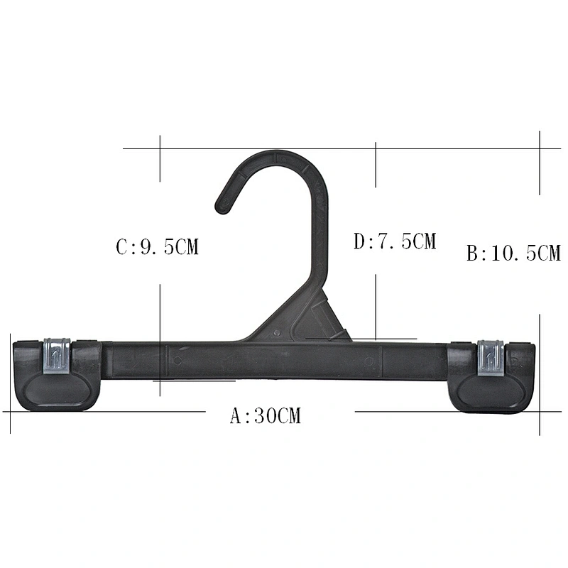 4354-31cm Metal hooks for hangers pants hanger cheap plastic pants hanger